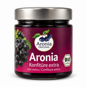 Glas med økologisk Aronia Original aroniakonfiture